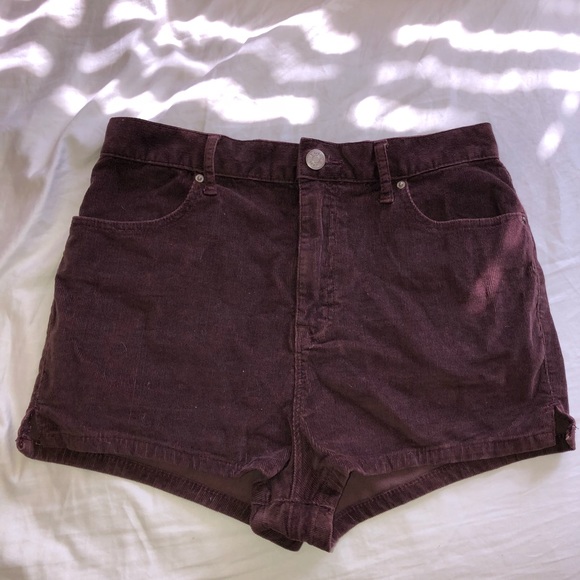 corduroy mom shorts